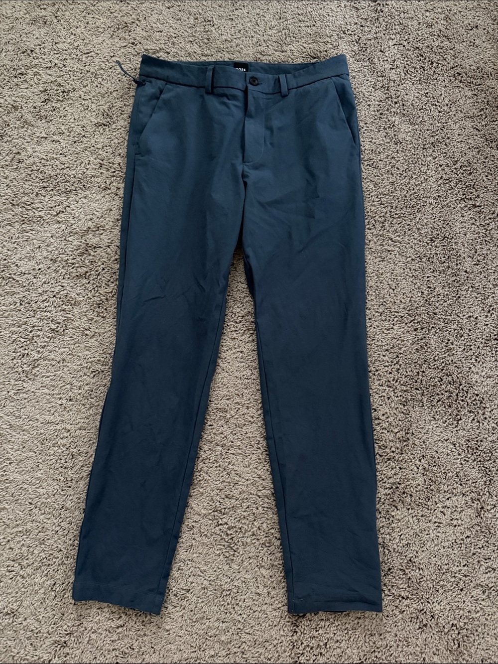 Boss Men's Navy Blue Kaiton Slim Fit Chinos 32/32